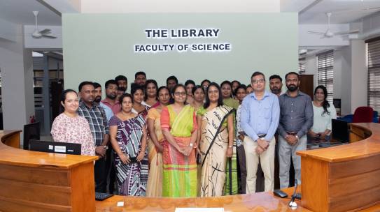 Library Staff of the University of the Visual & Performing Arts (VAPA) visits the Science Library of the University of Colombo